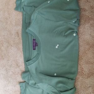 Womens green sweatshirt